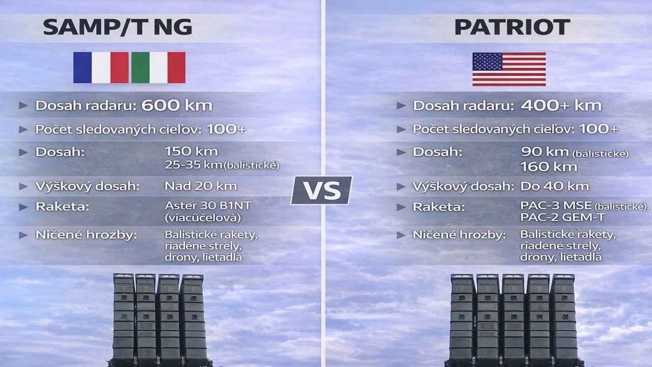 Európsky SAMP/T NG proti Patriotu. Kto vyhrá súboj protivzdušnej obrany?