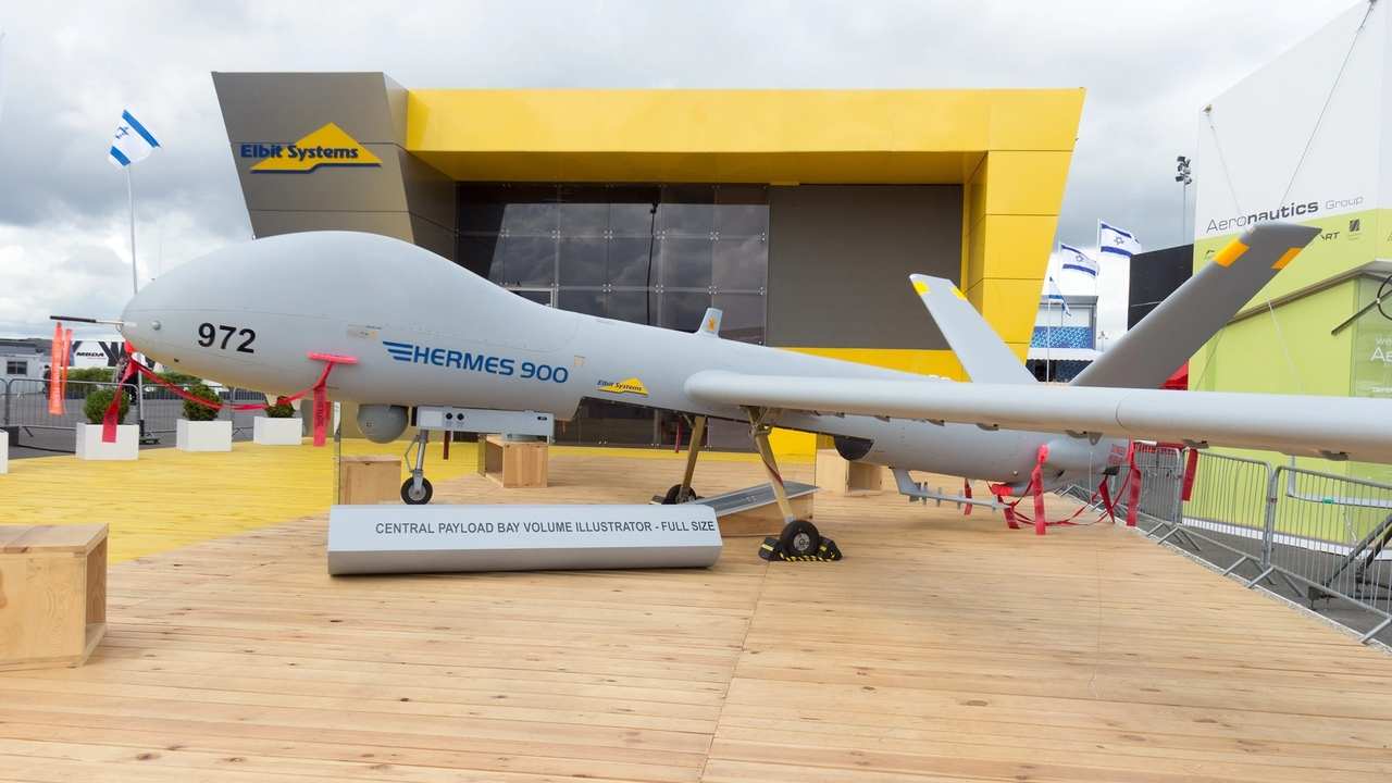 Ilustračná fotografia: bezpilotné lietadlo Hermes 900 spoločnosti Elbit Systems.