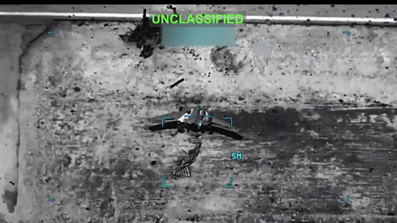 USA zasiahli iránsky stealth dron Šáhid-171. Video odhaľuje presný zásah