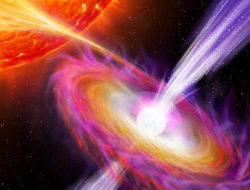 Akou rýchlosťou kanibalistická hviezda vystreľuje prúdy hmoty do vesmíru?