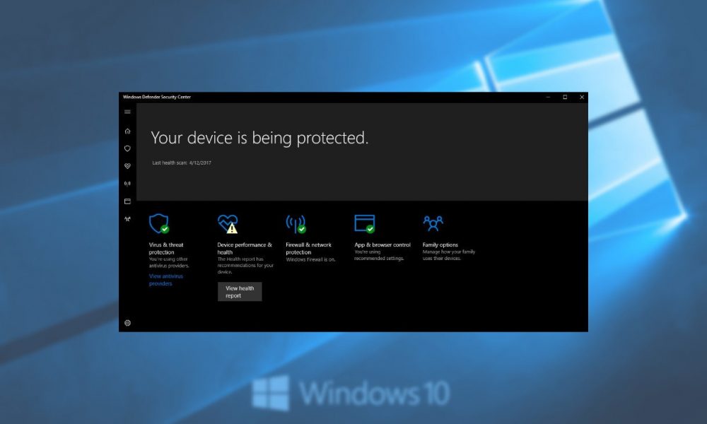 windows defender windows 10 creators update