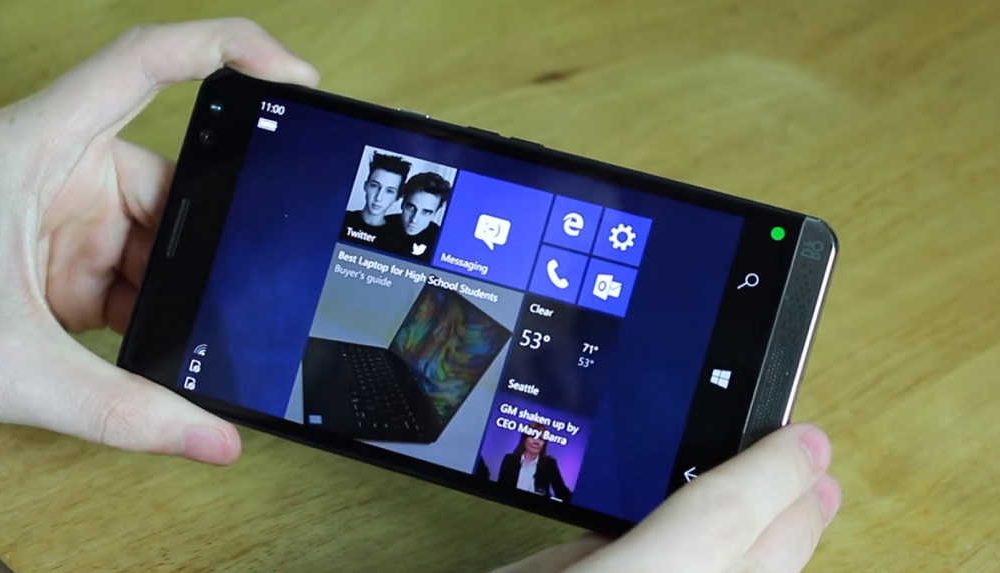Windows 10 CShell Mobile UI