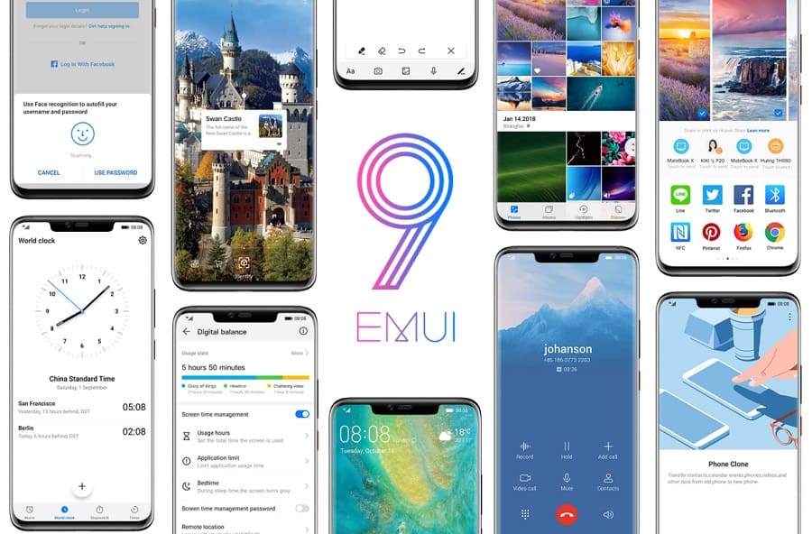 Huawei EMUI 9 aktualizacia