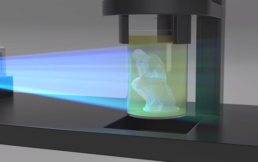 Replikator 3D tlac prostrednictvom svetla