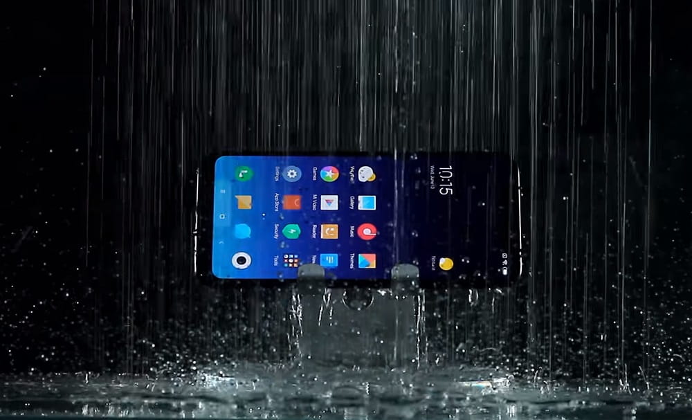 Xiaomi Mi 8 odolnost voci vode