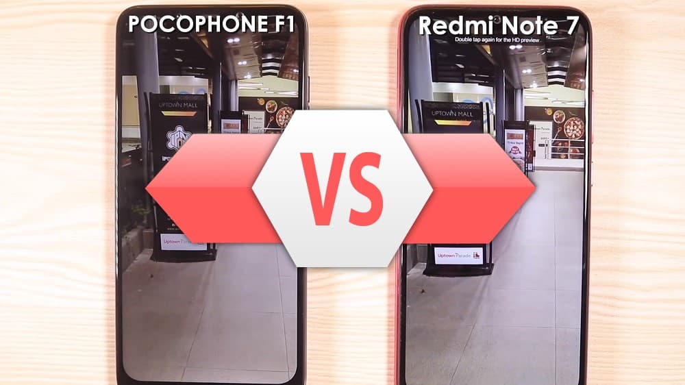 Xiaomi Pocophone vs Redmi Note 7 test kamery