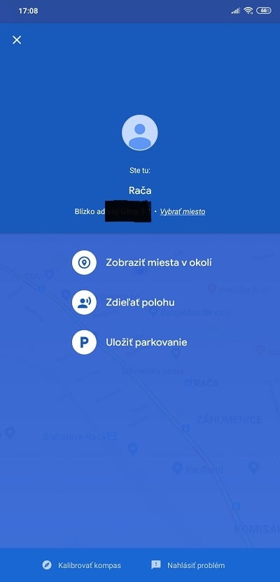 Google Mapy ulozenie polohy parkovania_1