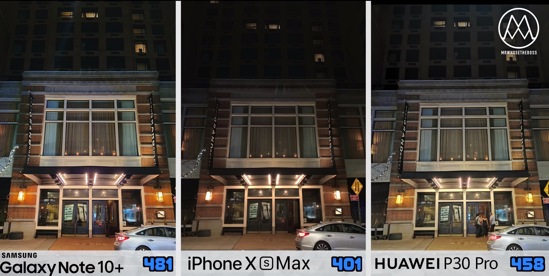 Samsung Galaxy Note 10 plus vs iPhone Xs vs Huawei P30 Pro_10_nocne svetlo