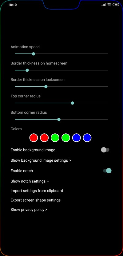 Ako si prisposobit zive Android smartfon - farebna animacia okolo displeja_2