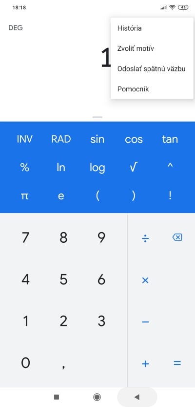 Google kalkulacka ako zmenit ssvetly motiv na tmavy