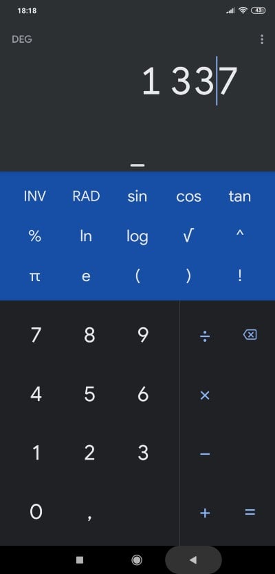 Google kalkulacka ako zmenit ssvetly motiv na tmavy_3
