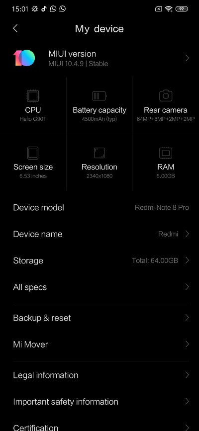 Redmi Note 8 Pro recenzia_rozhranie smartfonu_7