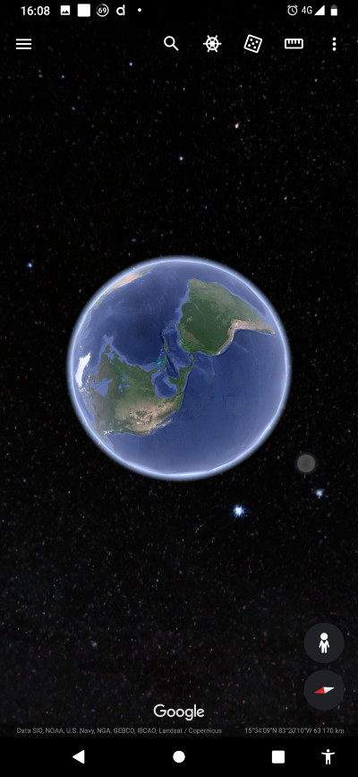 Google Earth_moznost videnia hviezd_1