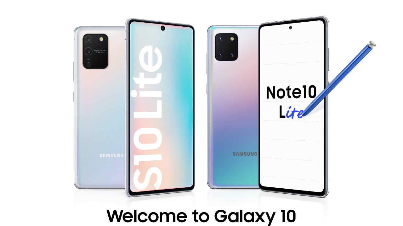 Samsung Galaxy S10 Lite a Galaxy Note 10 Lite