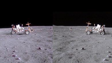 Apollo 16 4K video zachytavajuce lunarny rover