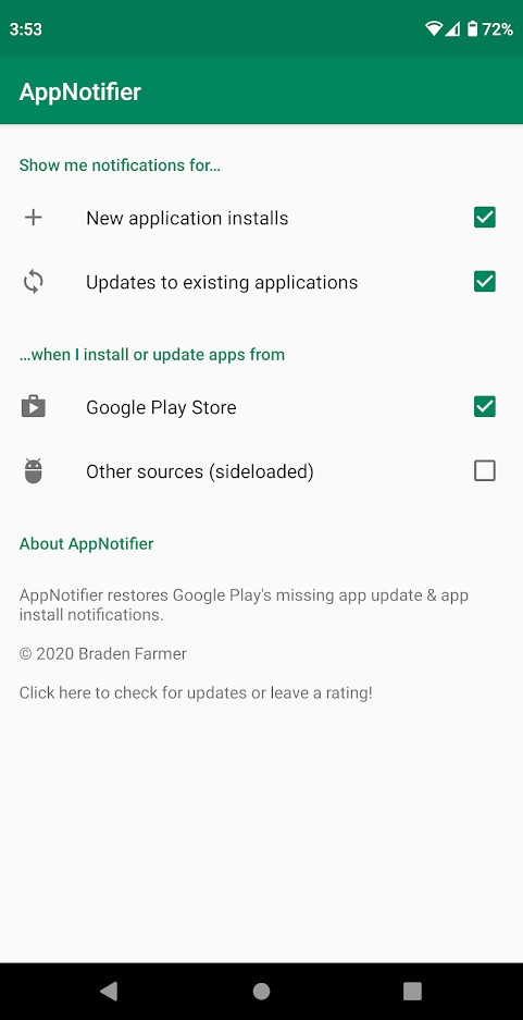 AppNotifier_Android aplikacie_1
