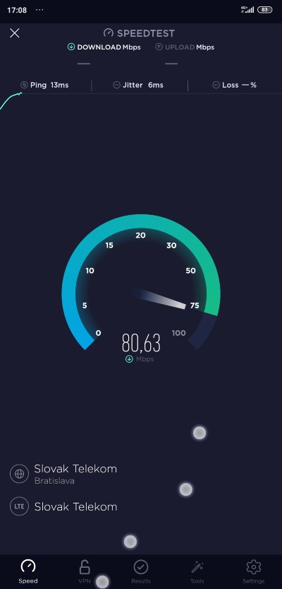 Speedtest_meranie rychlosti internetu