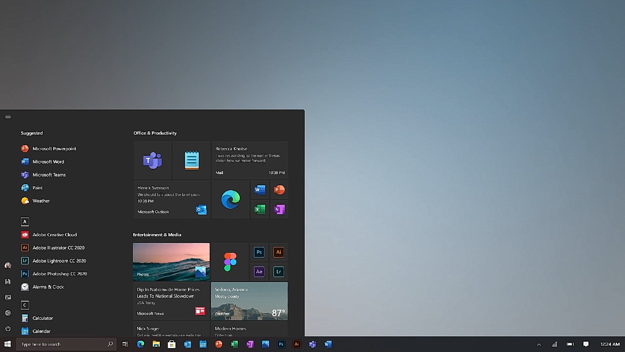 Windows-10_aktualizacia upravujuca vzWindows-10_aktualizacia upravujuca vzhlad ponuky Startd ponuky Start