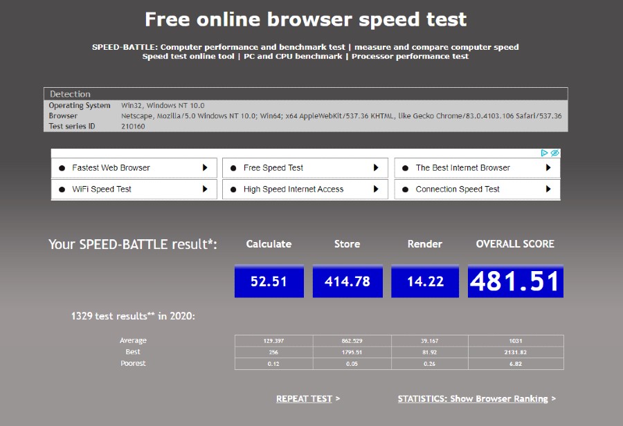 Chrome vs Microsoft edge_test rychlosti_2