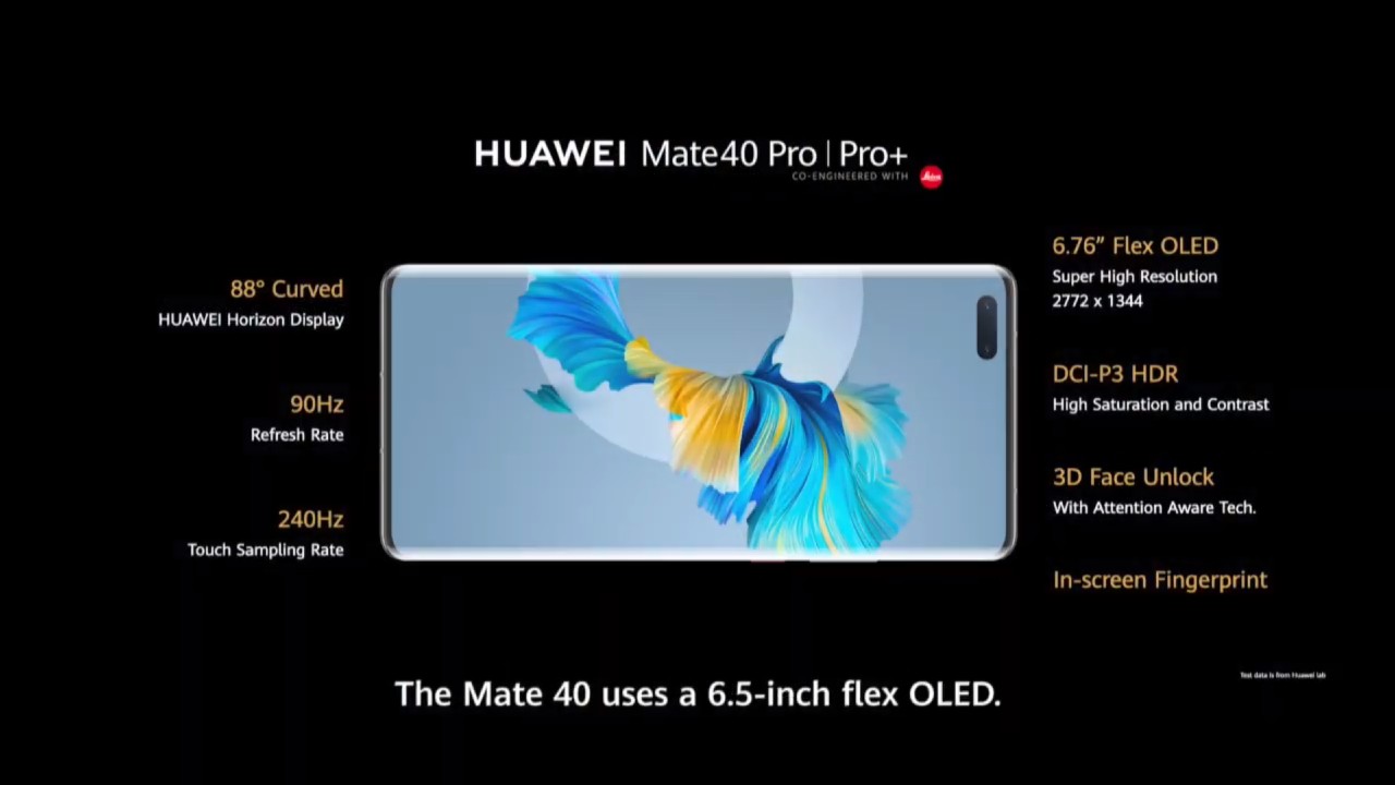 Huawei MAte 40 Pro_displej