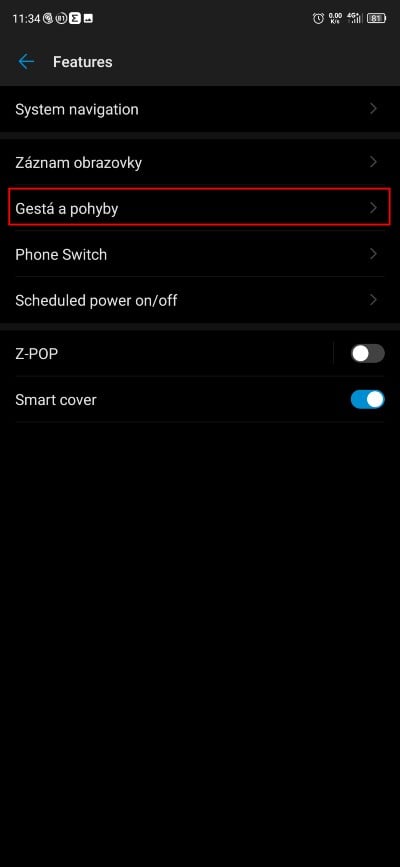 Ako nastavit funkciu zatrasenia smartfonov aby sa zapla baterka_1