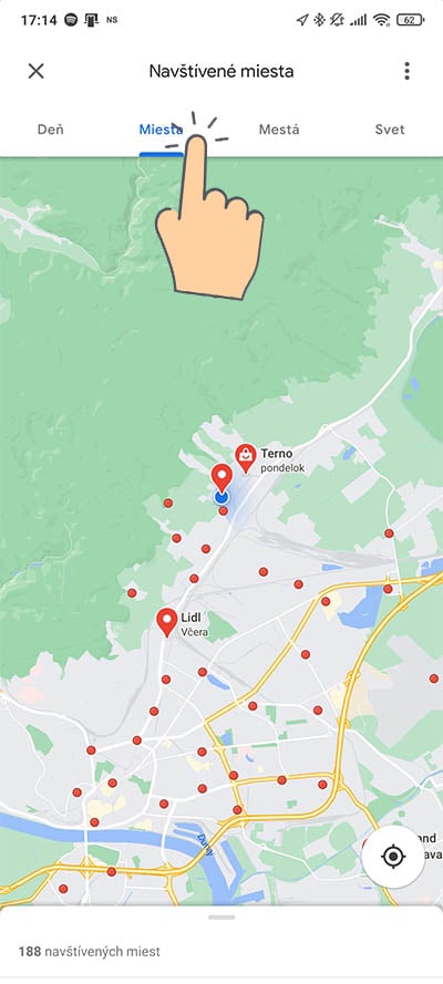 Google Mapy aplikacia_pristup k navstivenym lokalitam a miestam_3