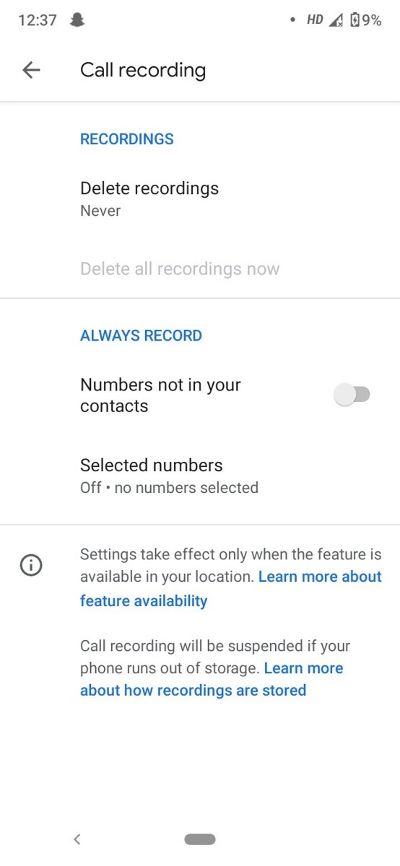 Google Telefon_nahravania hovor_funkcia_1