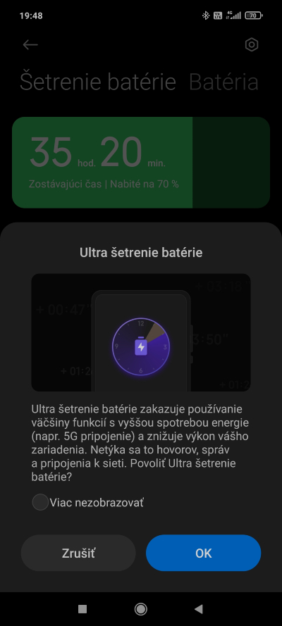 ultra šetrenie batérie Xiaomi