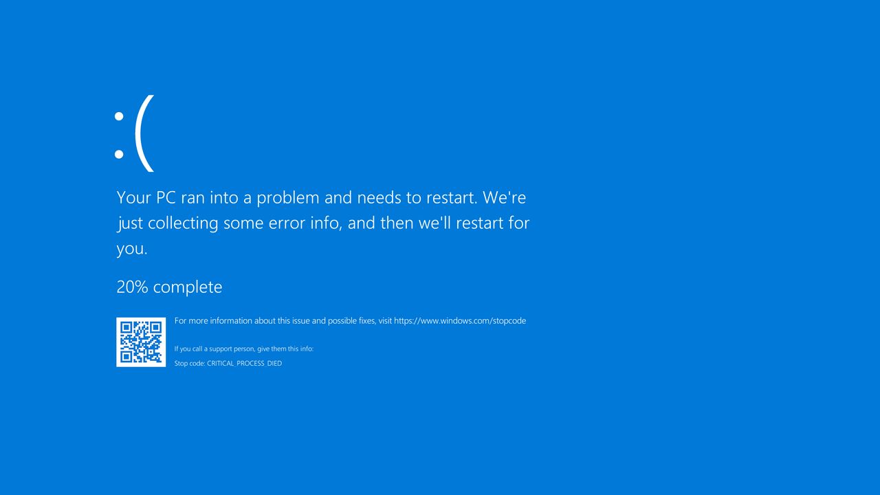 Modra obrazovka smrti Windows