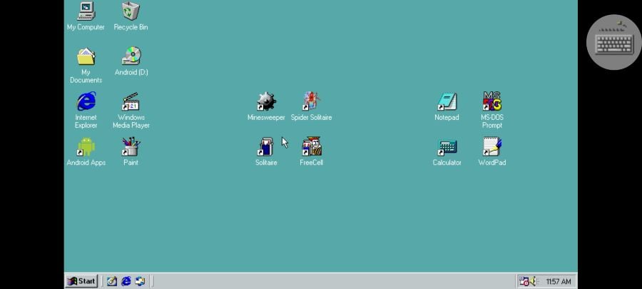 Windows 98_simulator pre Android_2