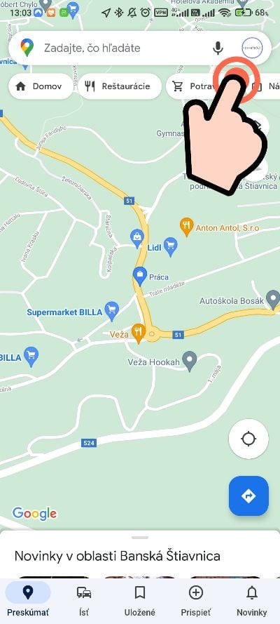 Google Mapy_ako vypnut navigovanie cez dialnice_1