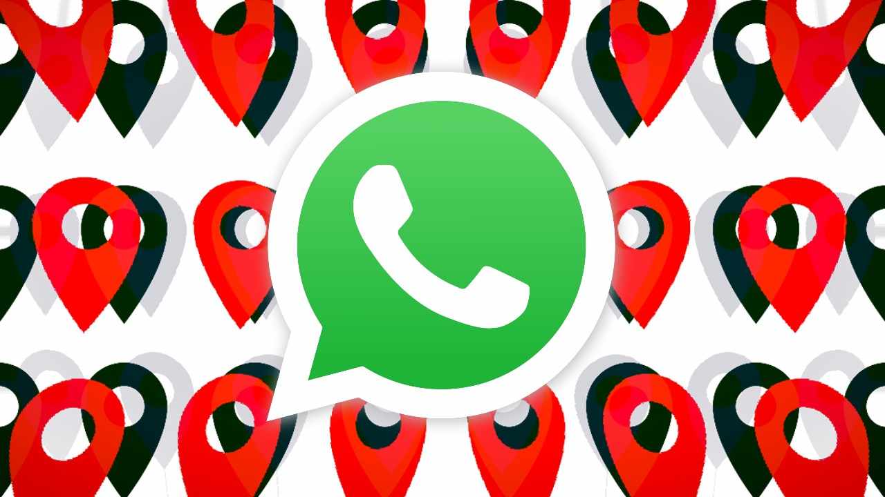WhatsApp zdielanie polohy