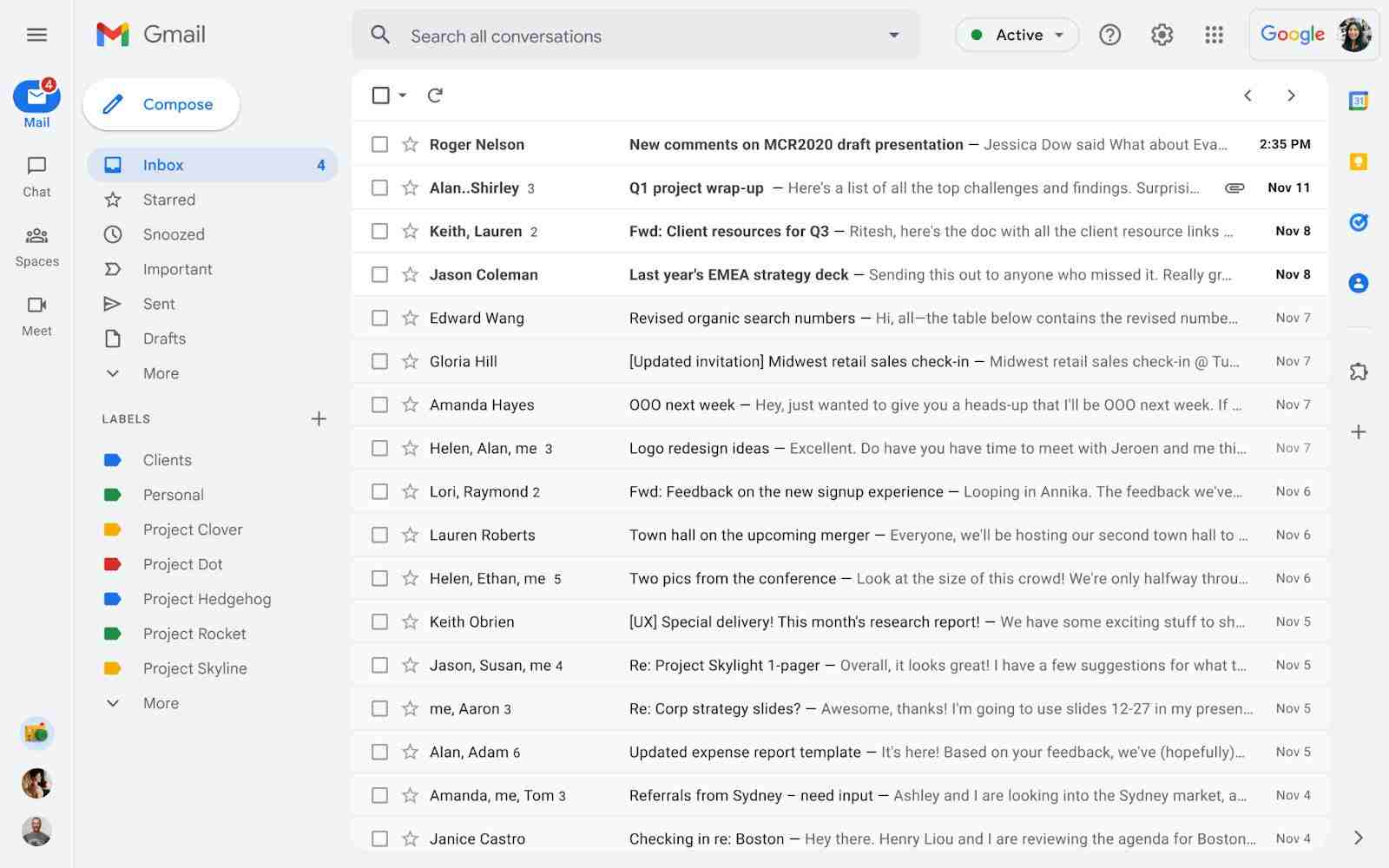 novy dizajn Gmailu