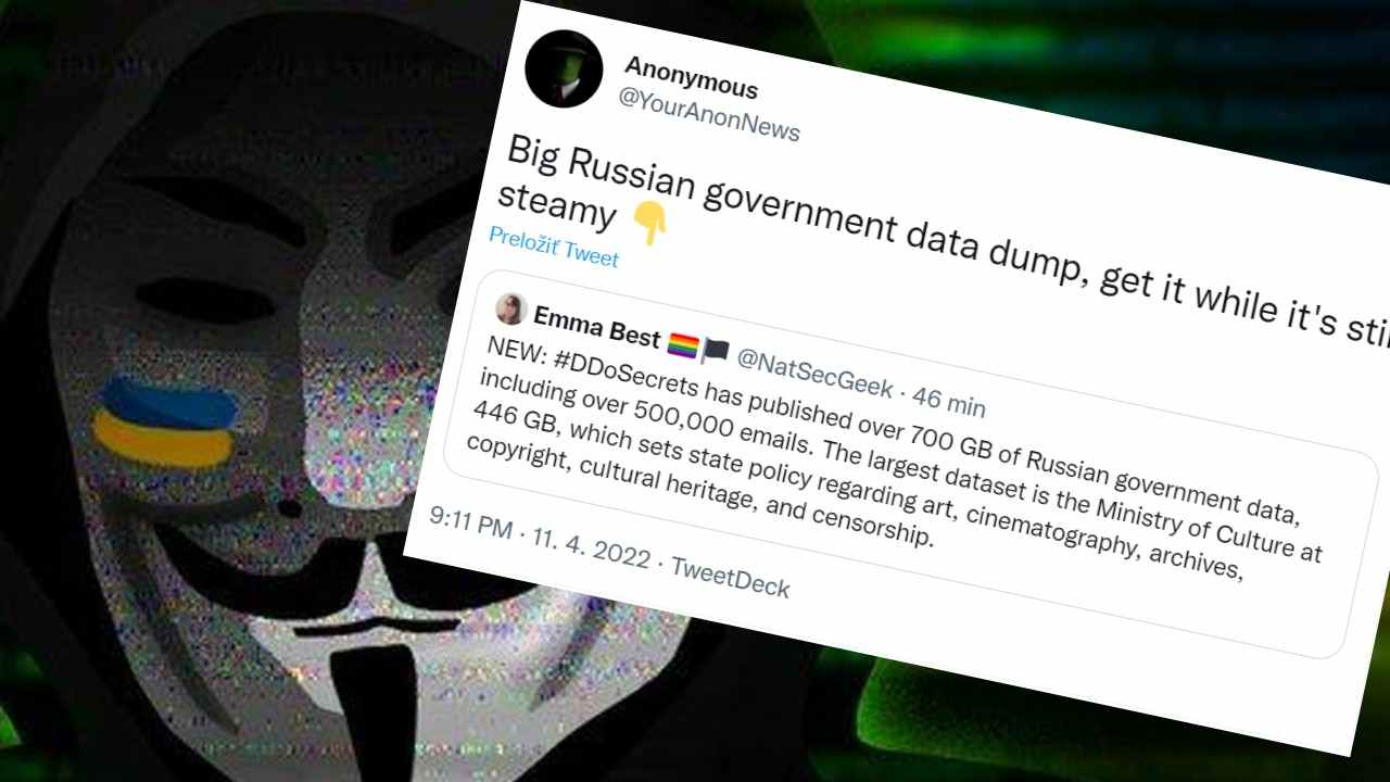 Anonymous hackli ruske ministerstvo kultury