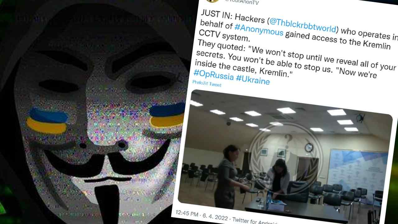 Anonymous sa naburali do internych televiznych systemov Kremla