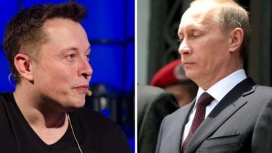Elon Musk a Vladimir Putin