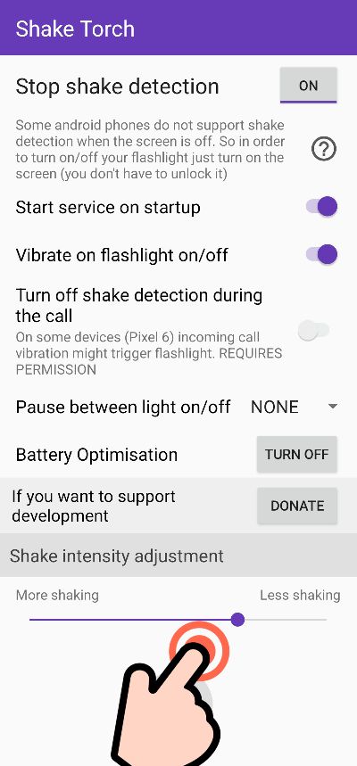 Shake Torch_zapnutie baterky potrasenim telefonu navod_4