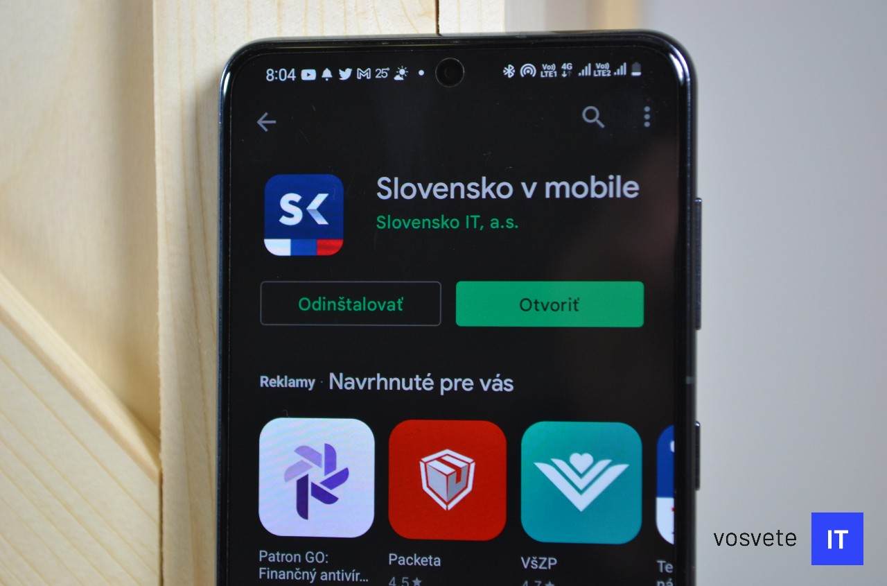 Slovensko v mobile aplikacia