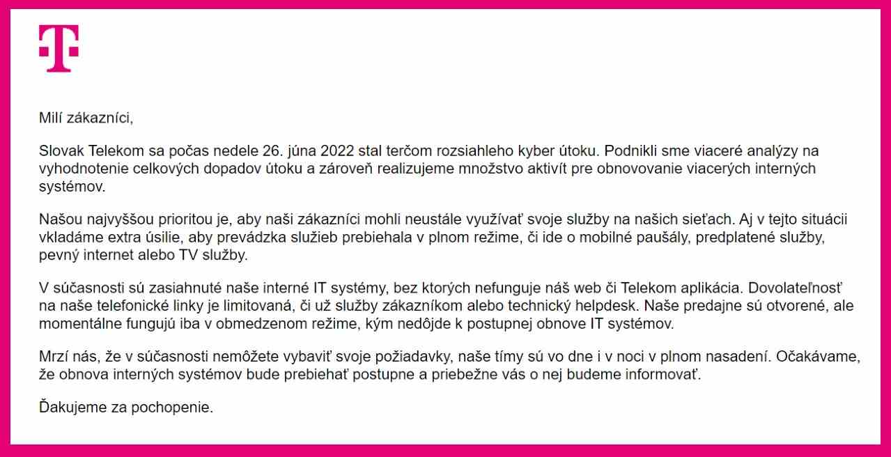 Telekom bol hackenuty