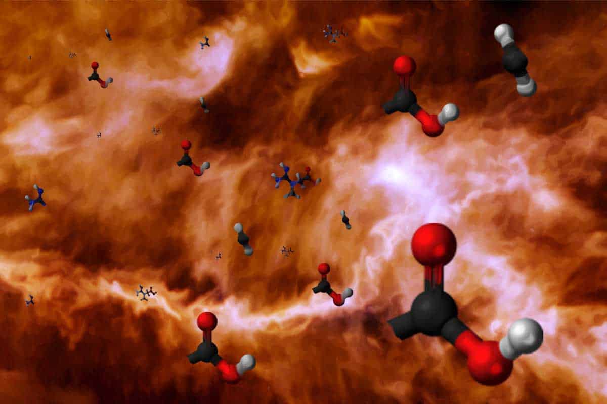 Molekulárny oblak neďaleko jadra Mliečnej dráhy ukrýva základné stavebné kamene života