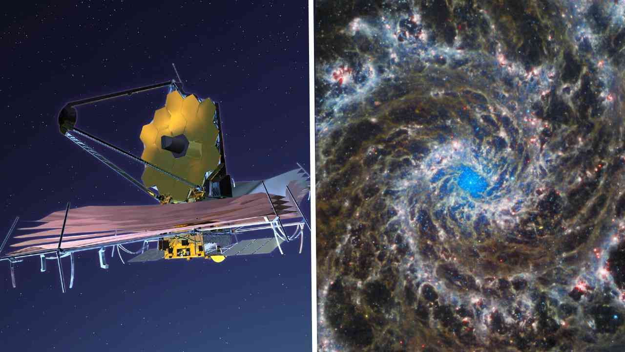 Teleskop Jamesa Webba fantomova galaxia M47