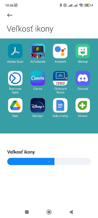 Domovská obrazovka úprava Xiaomi