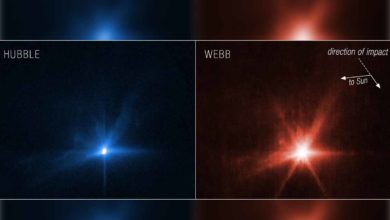 Hubblov a Webbov vesmírny teleskop zachytili jedinečnú kolíziu
