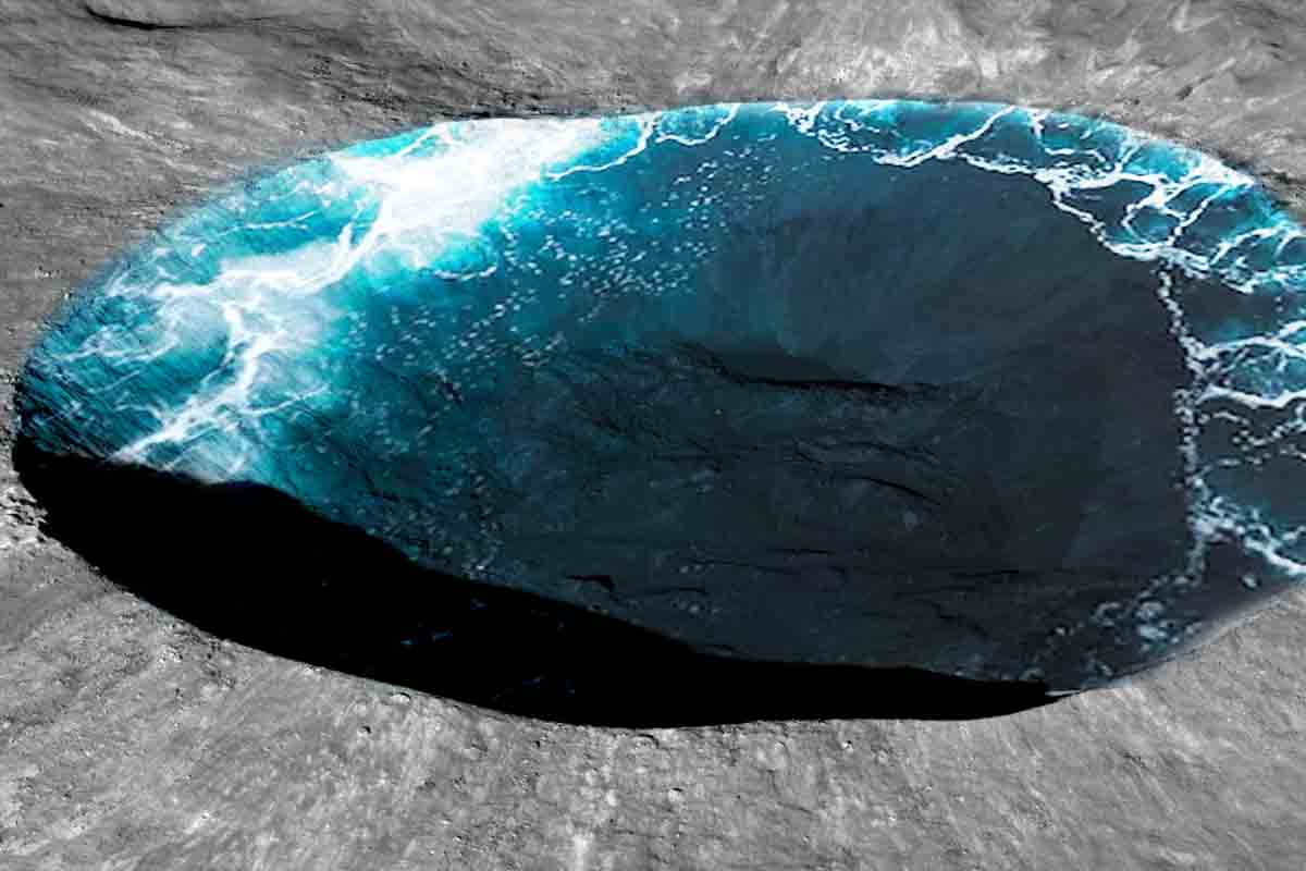 Ako sa dostala voda na slnečnú stranu Mesiaca?