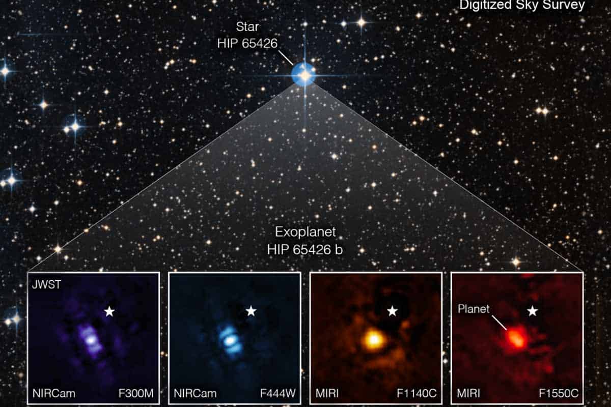 Webbov ďalekohľad prináša prvý priamy záber exoplanéty