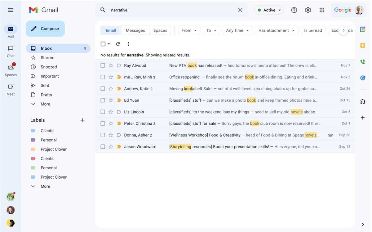 Gmail podobne vysledky