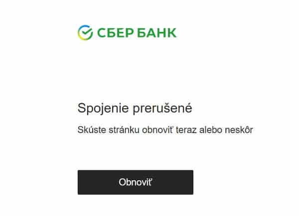 Sberbank hlaska
