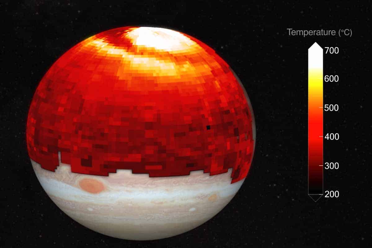 Vlna horúčav na Jupiteri je desaťkrát väčšia ako Zem