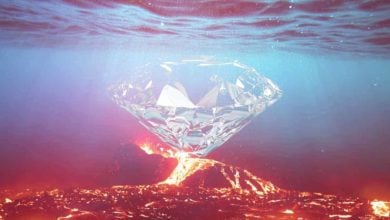 Diamant prezrádza, že pod povrchom zeme existujú oceány vody.