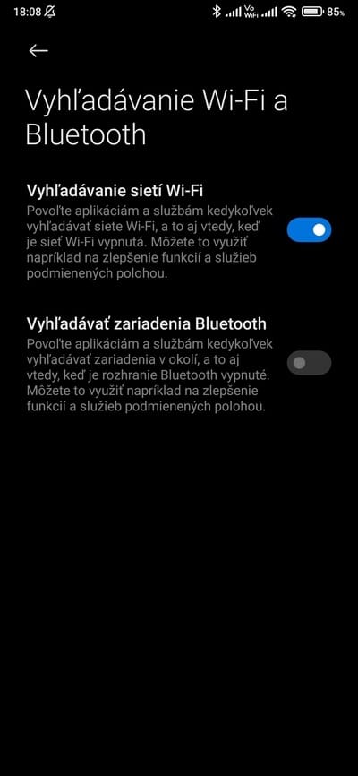xiaomi vyhľadávanie bluetooth_wi-fi